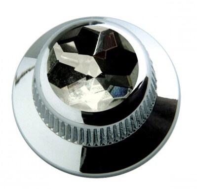 /Black Crystal on UFO Knob Chrome