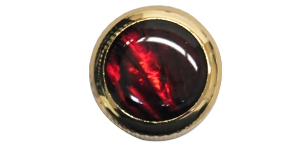 QPARTS / Red Abalone on Dome Knob Gold画像2