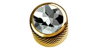 QPARTS / Diamond Crystal on Mini-Dome Knob Gold