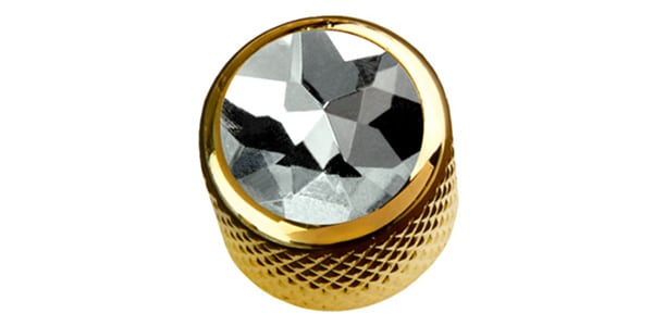 QPARTS ( キューパーツ )  / Diamond Crystal on Mini-Dome Knob Gold