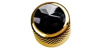 QPARTS / Black Onyx on Mini-Dome Knob Gold