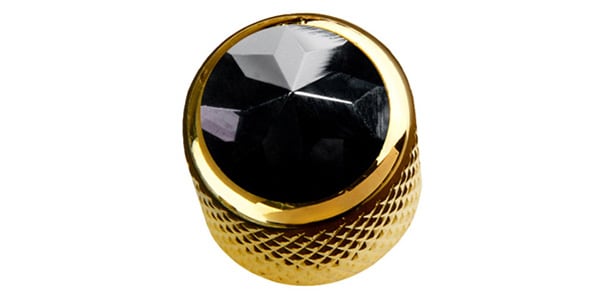 QPARTS ( キューパーツ )  / Black Onyx on Mini-Dome Knob Gold