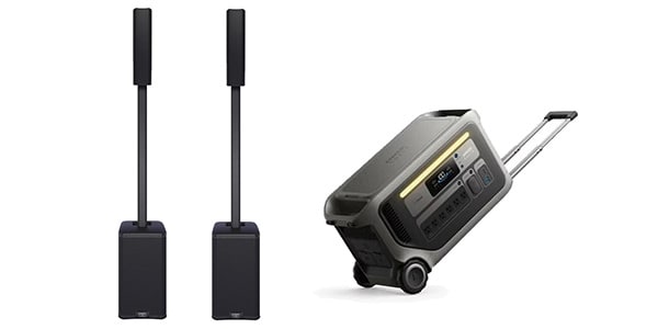 QSC / KC12ペア + ANKERポータブル電源F3000セット