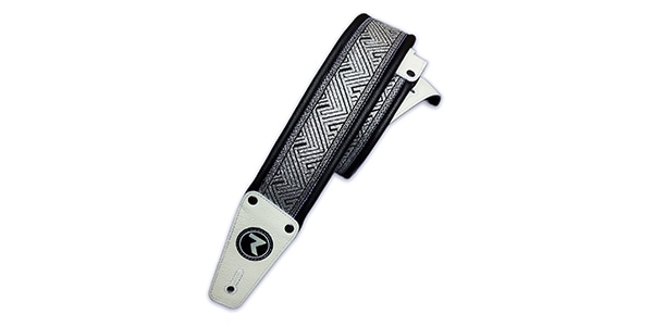 Raven Straps ( レイヴンストラップ )  / RAVEN Voodoo 3" Silver Flower/Whithe