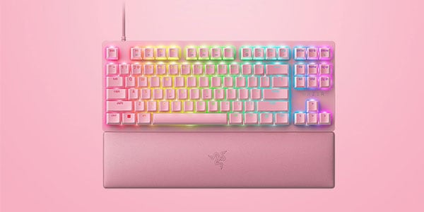 Razer Huntsman V2 Tenkeyless Quartz Pink Linear Optical Switch