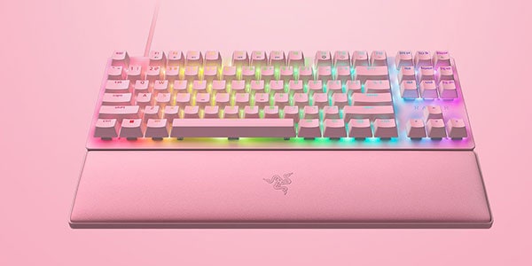 Razer / Huntsman V2 Tenkeyless Quartz Pink　Linear Optical Switch画像3