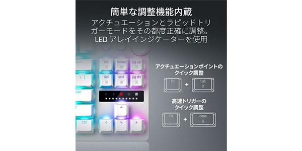 Razer / Huntsman V3 Pro Tenkeyless JP White RZ03-04981800-R3J1画像7