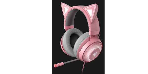 レイザー　ヘッドセット　Kraken Kitty Quartz Pink