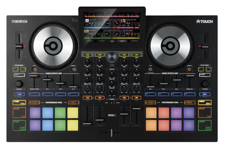 RELOOP/TOUCH VirtualDJ PRO付属4ch一体型DJコントローラー