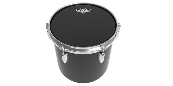 REMO / PS-0408-MP Pin Stripe Ebony for Marching 8