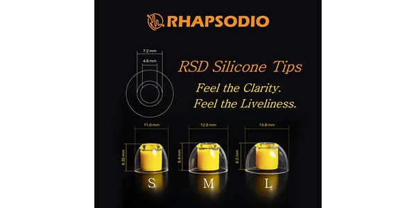 Rhapsodio / RSD Silicone Tips M 1 pair画像3