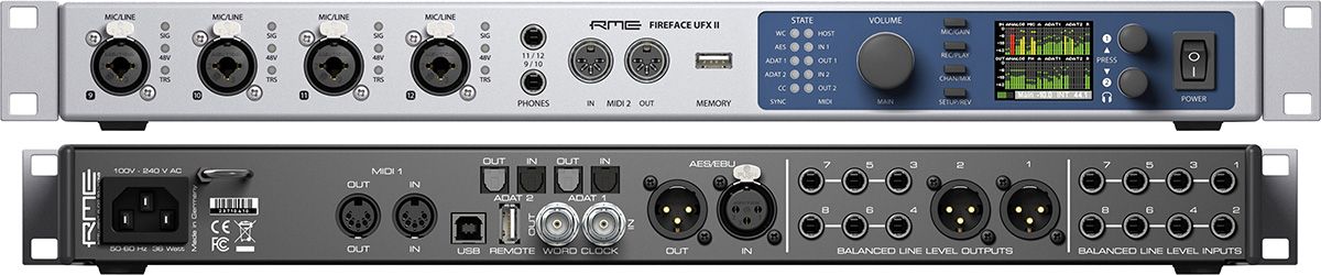 RME/Fireface UFX II オーディオ・インターフェイス&レコーダー