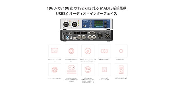 RME ( アールエムイー ) MADIface XT II オーディオ