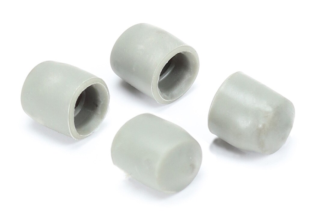/4 Grey rubber tips for Rogers snare rail