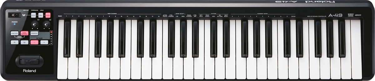 ROLAND ( ローランド ) A-49-BK MIDIキーボードコントローラー 送料無料 | サウンドハウス