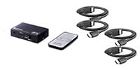 ELECOM / DH-SW4KC41BK+Anker HDMI ケーブル (8K) 0.9m 4本セット