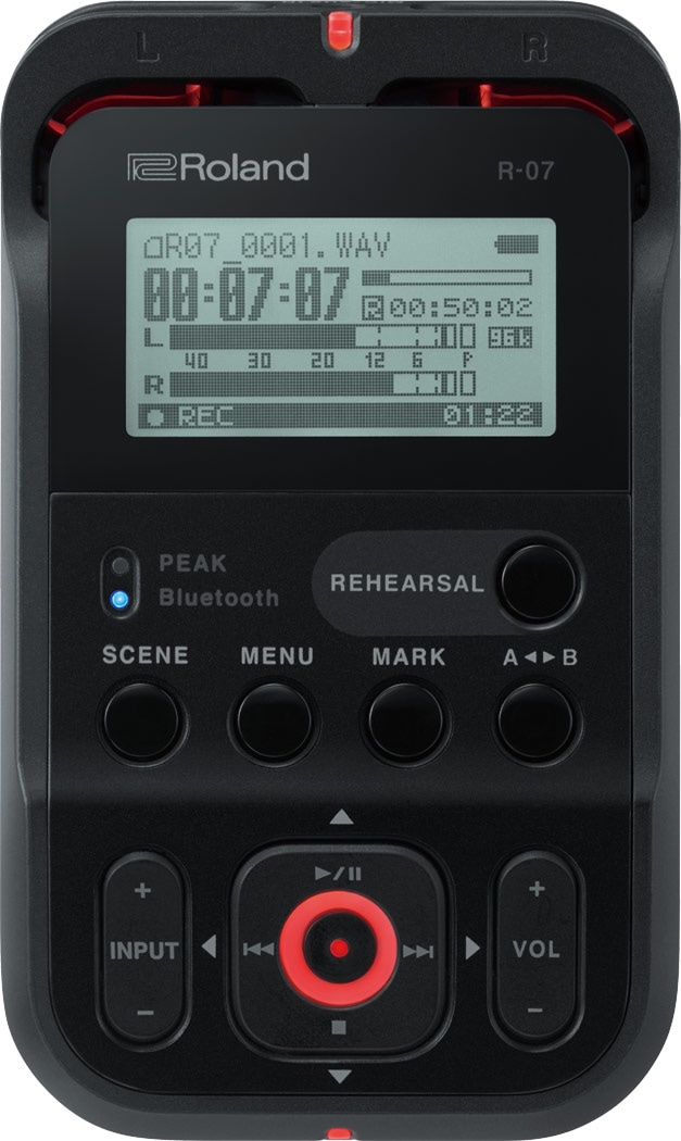 ROLAND/R-07(BK)　High Resolution Audio Recorder