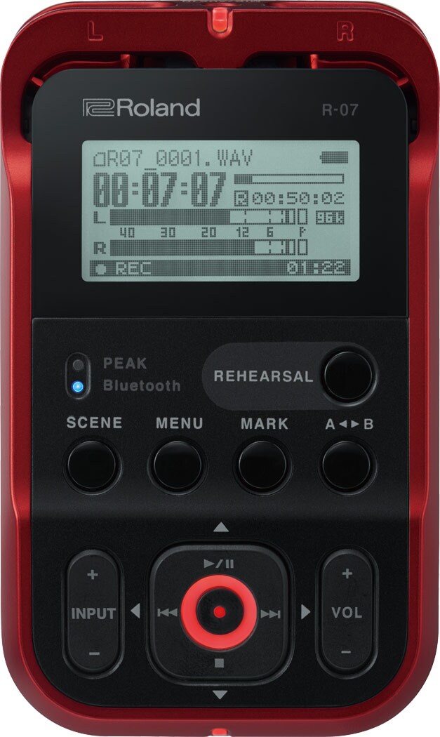 ROLAND/R-07(RD)　High Resolution Audio Recorder