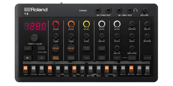 Roland Aira compact T-8本体付属のUSBケーブル外箱