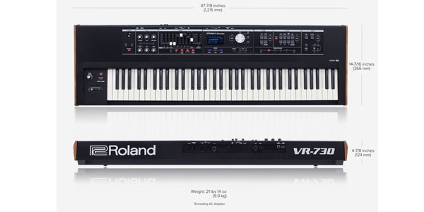ROLAND / VR-730　コンボキーボード 純正ケース付属画像3