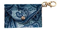 Right On STRAPS BIG PICK POUCH PAISLEY Blue