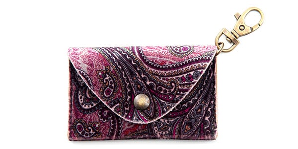 Right On STRAPS/BIG PICK POUCH PAISLEY Burgundy