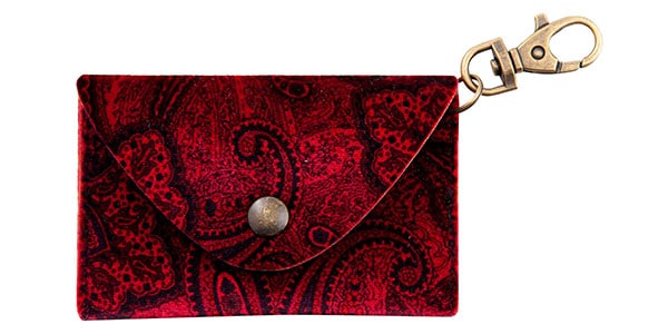 Right On STRAPS/BIG PICK POUCH PAISLEY Red