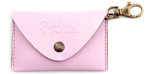 Right On STRAPS/BIG PICK POUCH PLAIN Pink