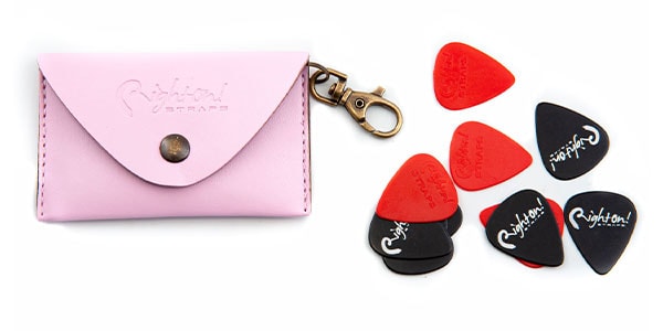 Right On STRAPS ( ライト・オン・ストラップス )  / BIG PICK POUCH PLAIN Pink画像2