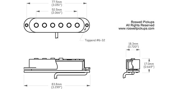 Roswell Pickups / Custom Strat Middle画像3