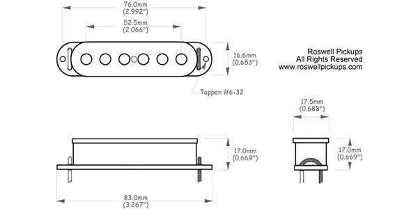 Roswell Pickups / Quarter pound Middle
