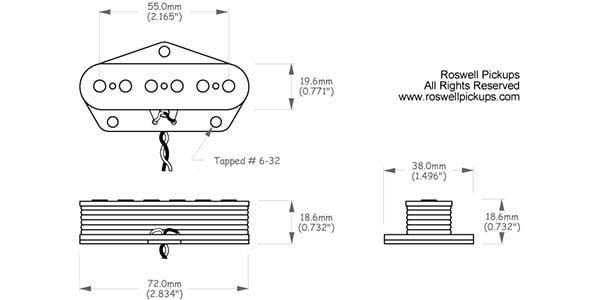 Roswell Pickups ( ロズウェル・ピックアップス )  / Vintage Tele Bridge画像3
