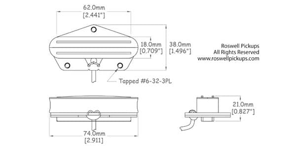 Roswell Pickups ( ロズウェル・ピックアップス )  / Hot Rail Blade Tele Bridge画像2