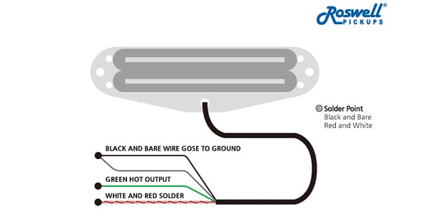 Roswell Pickups ( ロズウェル・ピックアップス )  / Hot Rail Blade Bridge White画像2