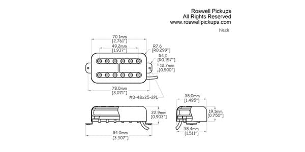 Roswell Pickups ( ロズウェル・ピックアップス )  / Humbucker sized Filtertron Neck画像3