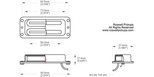 Roswell Pickups ( ロズウェル・ピックアップス )  / Rickenbacker style Guitar Pickup Neck画像2
