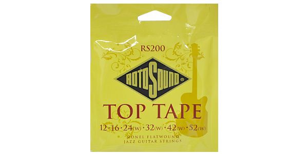 ダークな音色のフラットワウンド弦「TOP TAPE」