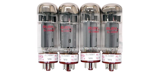 Ruby Tubes / EL34-BHT (matched quartet)