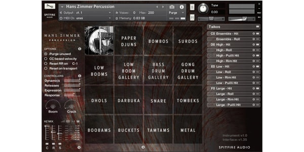 SPITFIRE AUDIO / HANS ZIMMER PERCUSSION Download Delivery画像2