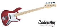 SADOWSKY Metroline Express Vintage JJ Bass Candy Apple Red Metallic