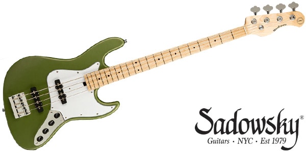 SADOWSKY/Metroline Express Vintage JJ Bass Sage Green Metallic