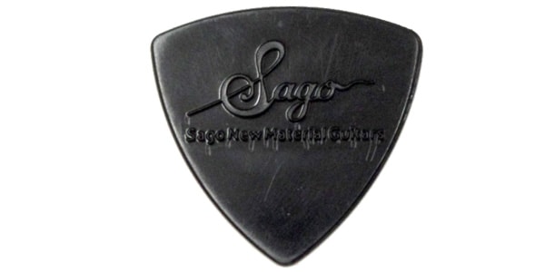 Sago ( サゴ )  / ギターピック Medium　エンボス滑り止め加工0.8mm Black