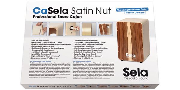 SELA CAJON/SNARE CAJON SATIN NUT KIT