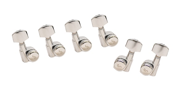 Schaller シャーラー ギター用ペグ 6個セット／クロームカラー ① SCHALLER M6 mini CH 3L3R ギター用ペグ 6個セット(シャーラー