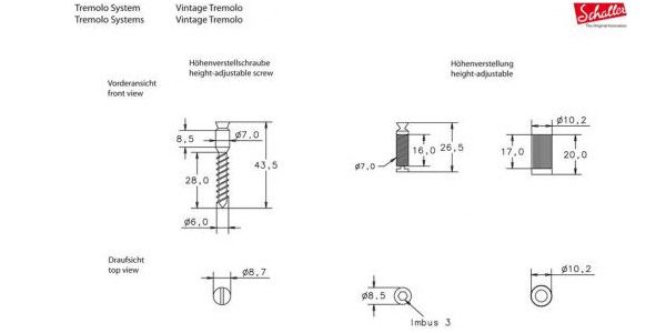 SCHALLER / Vintage Tremolo(VT1-G) Gold　42mm Block 画像3