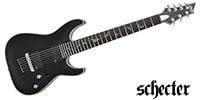 SCHECTER DAMIEN PLATINUM-7 SBK　7弦ギター