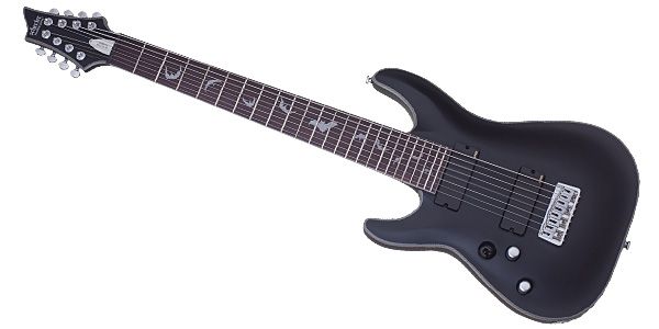 SCHECTER/DAMIEN PLATINUM-8 LH SBK　8弦ギター　レフティ