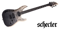 SCHECTER C-1 SLS Elite Black Fade Burst