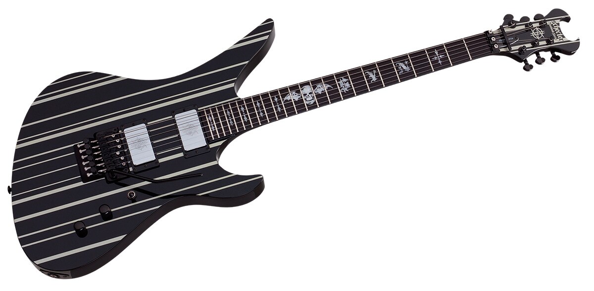 SCHECTER/SYNYSTER CUSTOM BLK/SILV