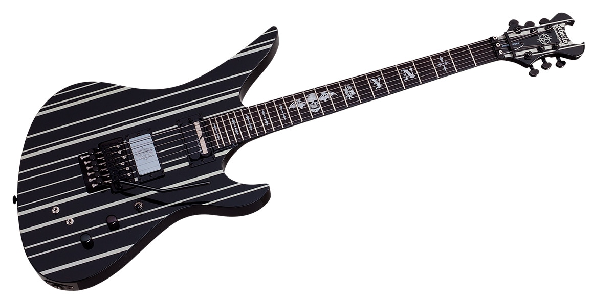 SCHECTER/SYNYSTER GATES CUSTOM-S BLK/SILV